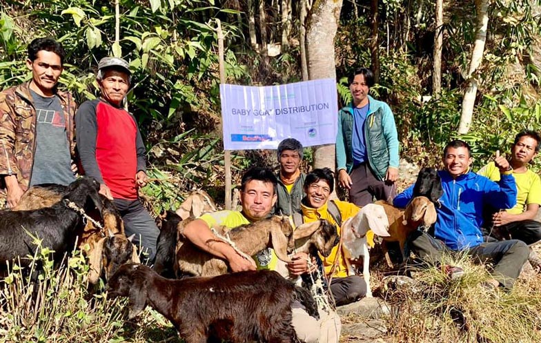 Spendenkampagne Coronahilfe Nepal, Ziegen