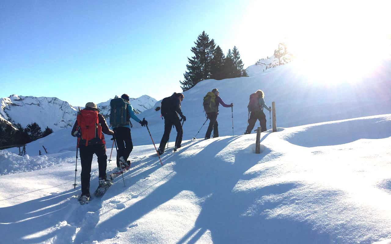 Vollmond-Schneeschuhtour
