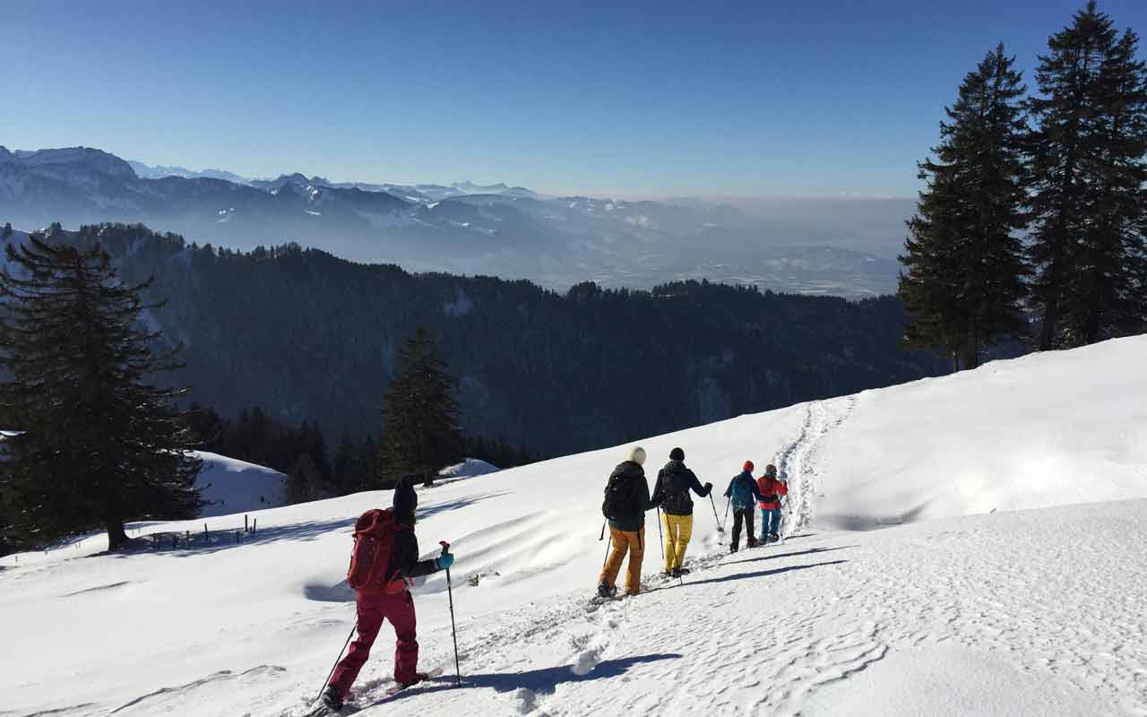 Schneeschuhtour in der Ostschweiz