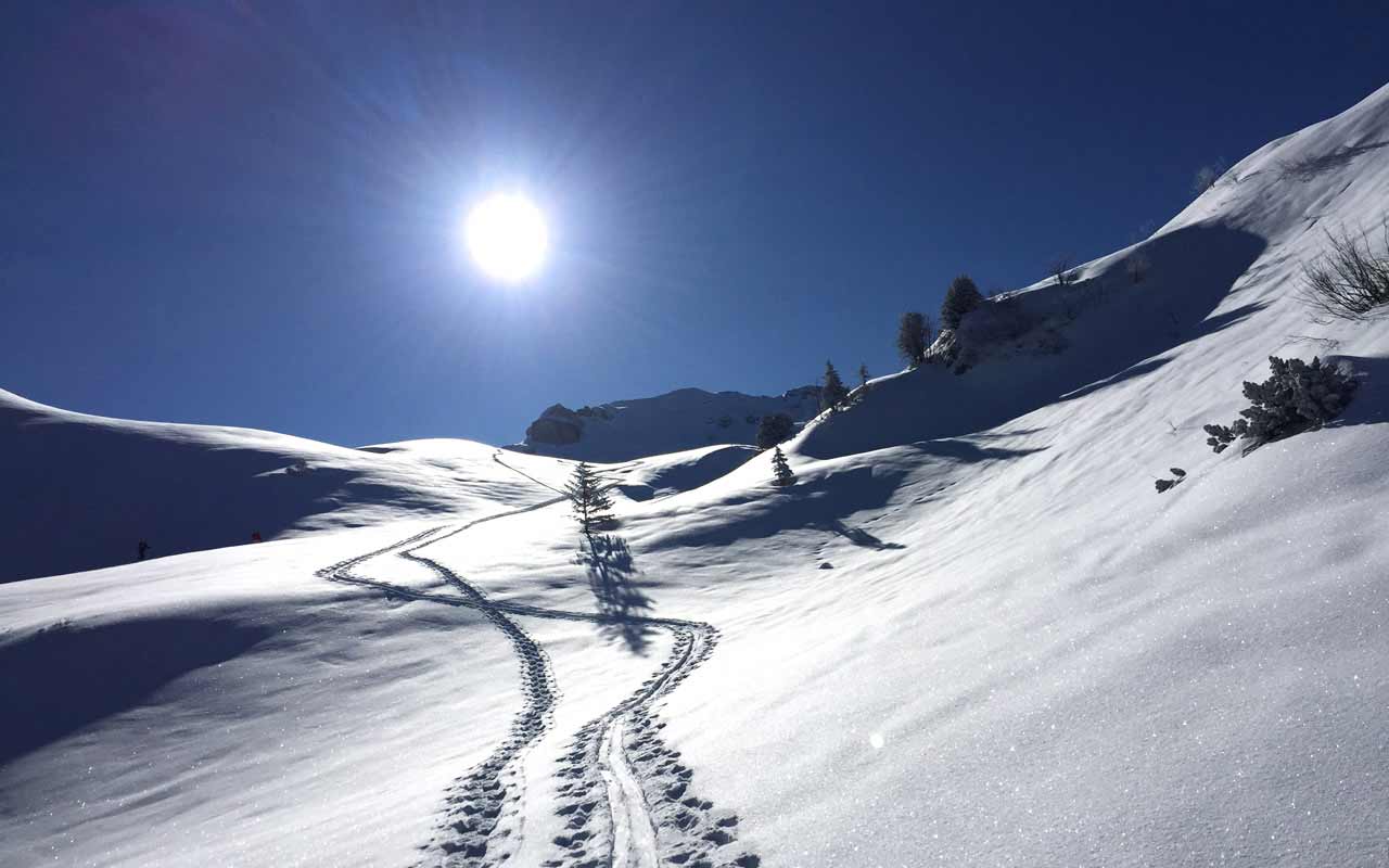 Graubünden Schneeschuhtouren Schneeschuhwandern