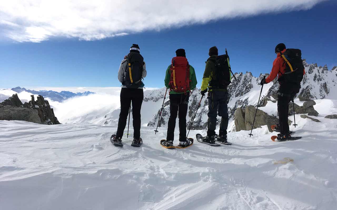 BergFrau - Schneeschuhtouren Furkapass Ausbildung Technik