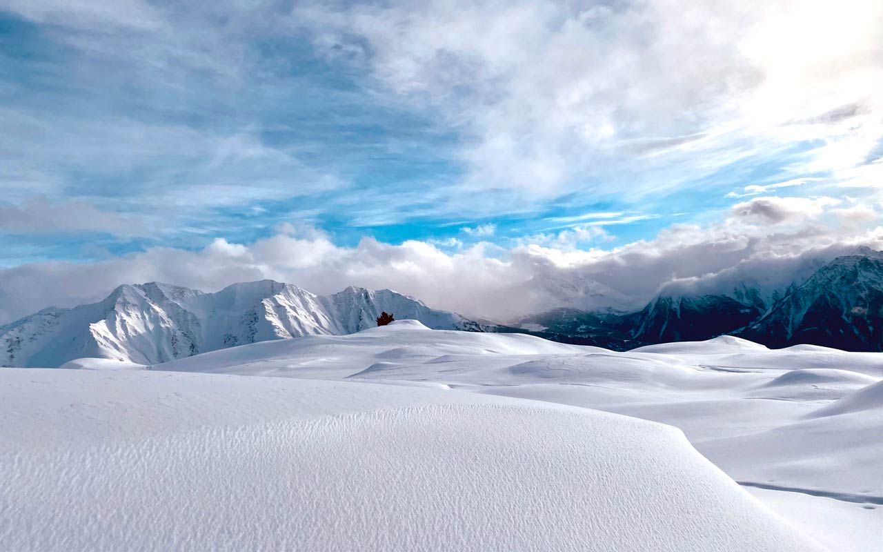 Schneeschuhwandern Wallis Binntal