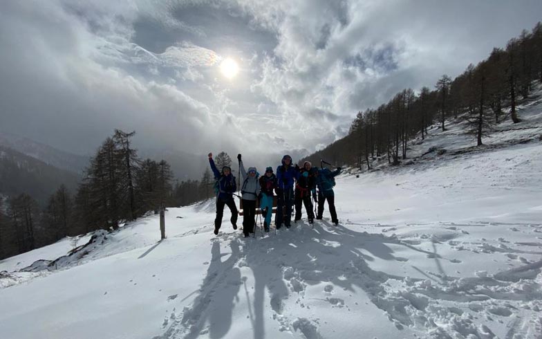 Schneeschuhtouren im Wallis. Binntal